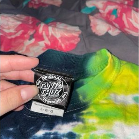 Santa Cruz tye dye t shirt size L/G - Picture 2 of 3